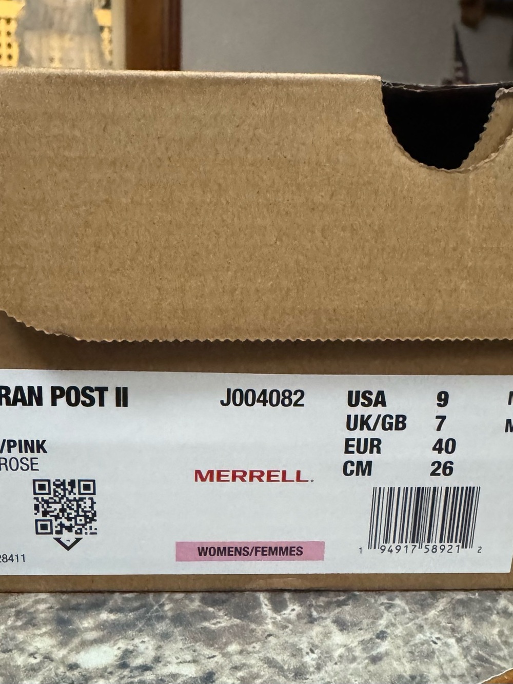 Merrell Women's Gray and Pink Terran Post II Sandals
